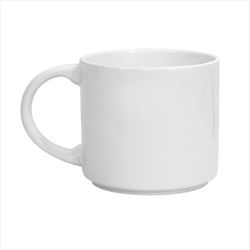 DX8126 14 Oz. White Metro Ceramic Mug With Full Color Custom Imprint
